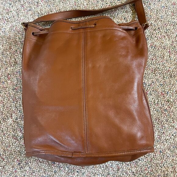 Coach Tan Leather Shoulder Bag - Picture 3 of 14